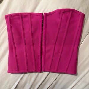 PrettyLittleThing Fuchsia Corset Top